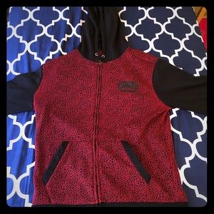 Ecko Unlimited Black & Red ZIP Up Jacket. Size: XL